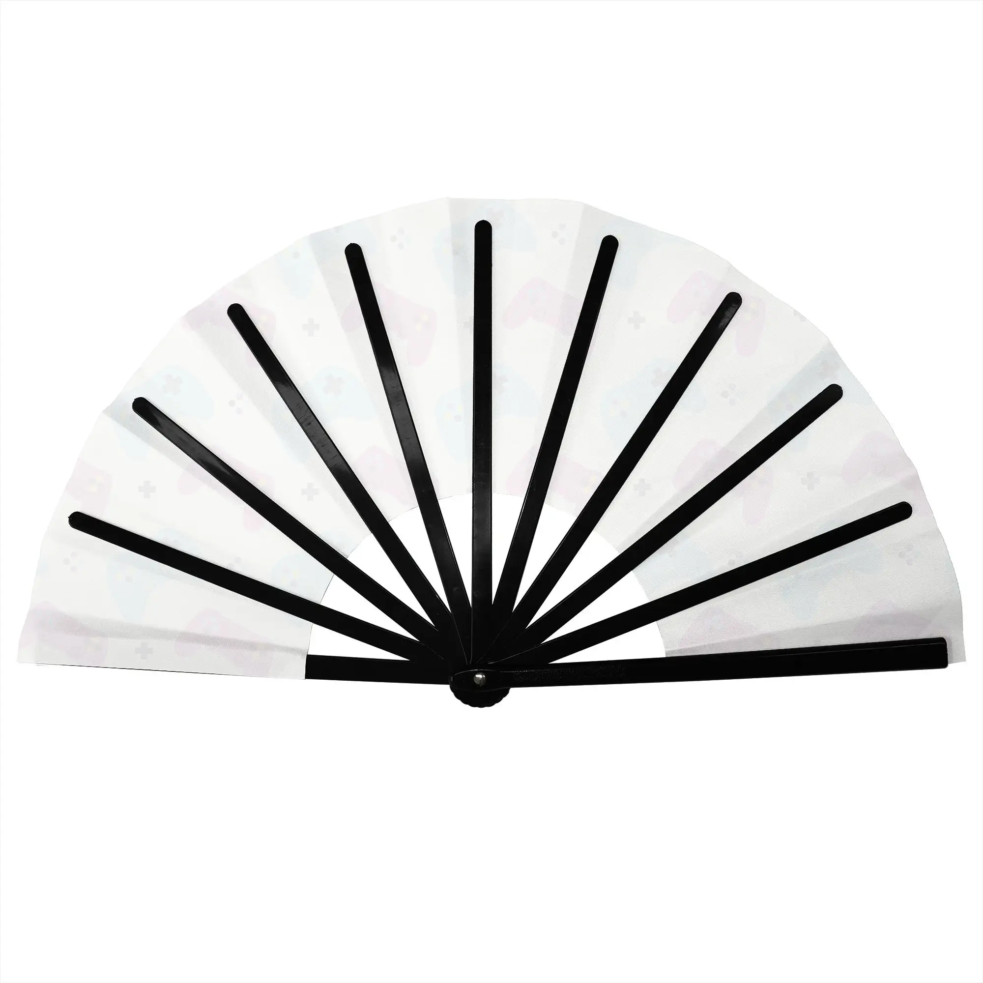Joystick Video Game Controllers Stylish Hand Fan  Men  Printed Polyester Fan  Aesthetic For Wedding Party Gift