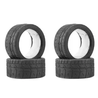 4Pcs Rubber Tire With Foam Insert 8584 For ZD Racing EX-07 EX07 1/7 RC Car Upgrade Parts Spare Accessories