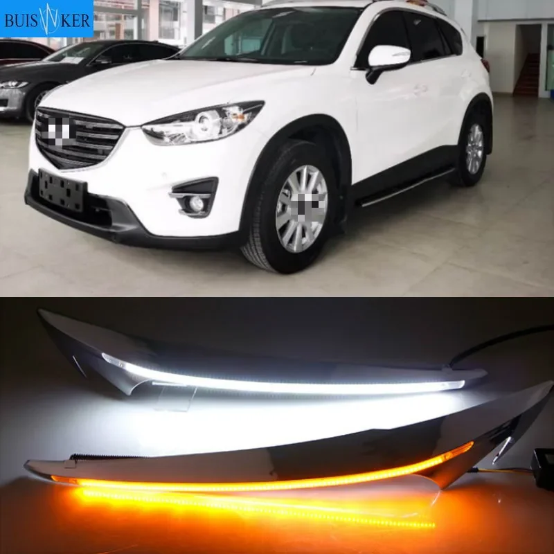 

For Mazda CX-5 CX5 2012 - 2016 Driving DRL Daytime Running Light fog lamp Relay LED Daylight car style free ship