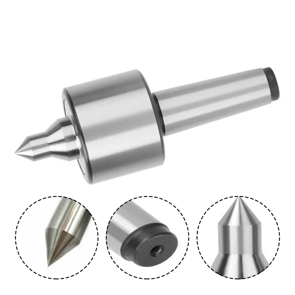 MT3 Steel Lathe Live Center Taper Tool Bearing  Revolving Milling Center Taper Rotary Thimble Lathe Centers CNC Metalworking