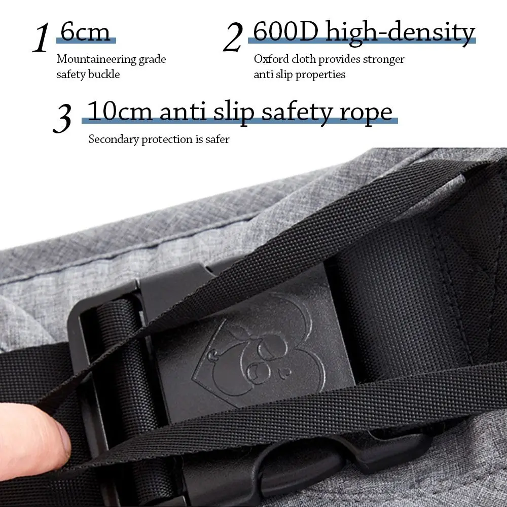 Waist Stool Toddler Carrier Adjustable Shoulder Strap Free Your Hands Baby Carrying Bag Lightweight Breathable