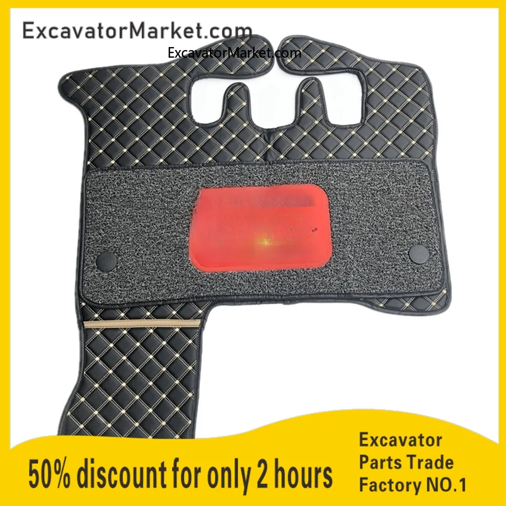 

For Cat 312b 320b 330b Excavator Cab Floor Adhesive Mat Carpet Mat Double Layer Excavator Accessories Excavator Accessories