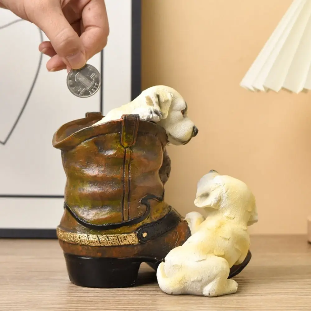 Salvaje para perros con tanque, hucha decorativa que se puede abrir, adornos para perros del zodiaco, cajas de dinero de dibujos animados de gran capacidad, decoración del hogar