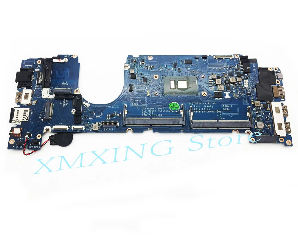 FULCOL For DELL Latitude 7480 E7480 Laptop Motherboard I7-7600U LA-E131P CN-0F48ND 0F48ND F48ND Tested 100% work