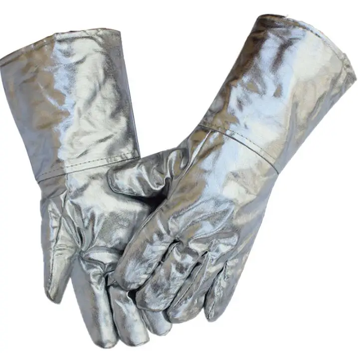 Aluminum Foil Gloves Work High Temperature 1000 ℃ Heat Insulation Thick Protect