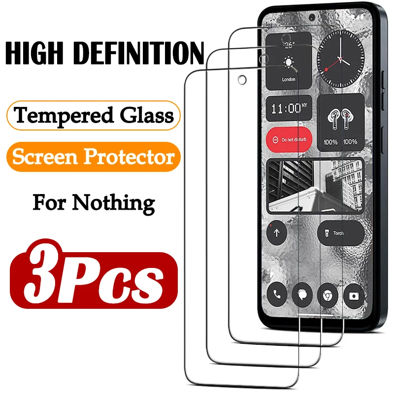 

3 Piece HD Transparent Tempered Glass For Nothing Phone (2) (2a) Plus Screen Protector For Nothing Phone (1) CMF Phone 1 Film