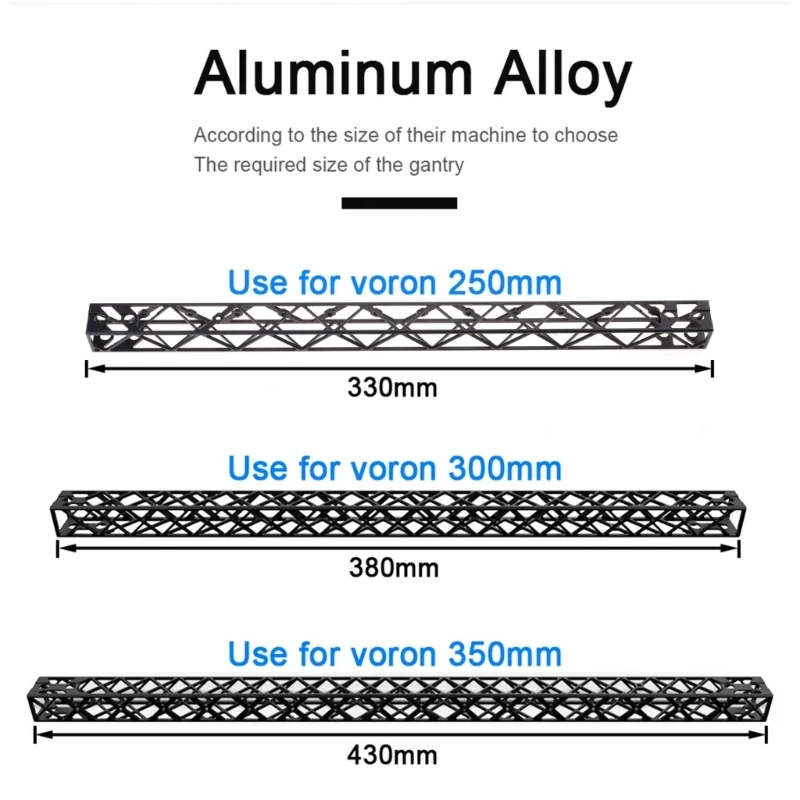 For Voron 2.4 Part Full Metal Gantry Upgraded 330mm/380mm/430mm Hollow High Gantry 3D Printer Part Dropship