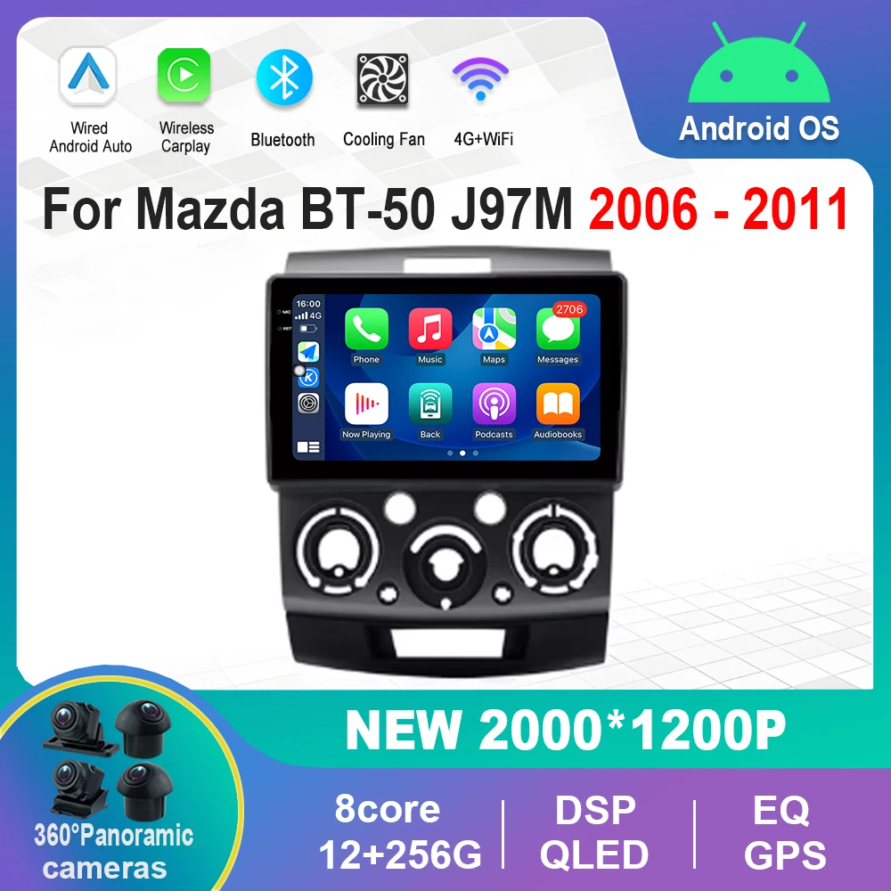 

9 '' Android OS Car Video Multimedia Player for Mazda BT-50 J97M 2006 - 2011 GPS DSP Stereo WiFi Bluetooth 4G Carplay Auto Tools