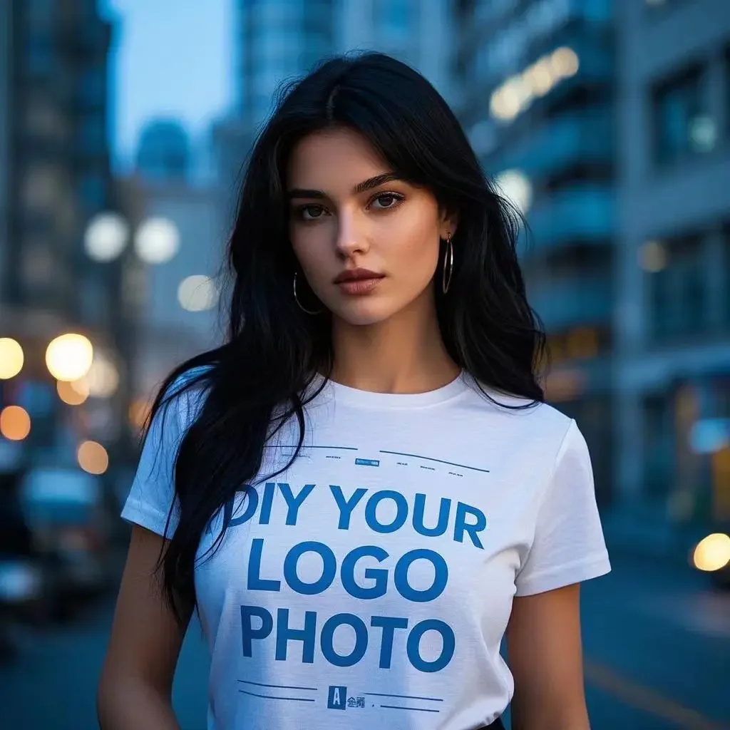 DIY Your Logo Customized Design DTG Printing 300GSM Heavyweight Cotton Mens T-shirts High Quality Loose Short Sleeve Shirts 3XL image 6