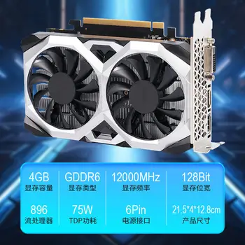 Grafická karta PUBG GeForce GTX 1650 4GB s dvojitým ventilátorem pro počítačovou grafickou kartu 8 nejlepší prodej 1650 nízký profil - №3