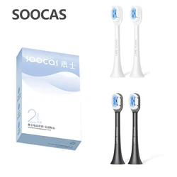 SOOCAS-cabezales de cepillo de dientes eléctrico sónico, cabezales de repuesto originales, chorros de boquilla, X3S/X3U