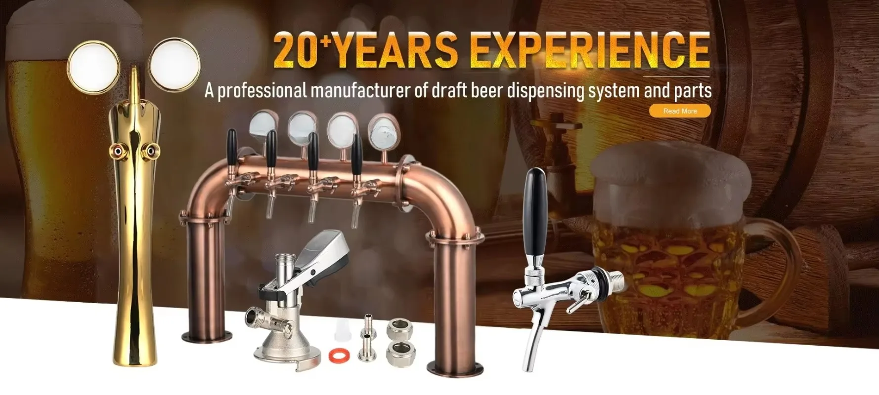 Tap Draft Beer Tower Stainless Steel Beer Tower Dispenser Tap Faucet  for bar
