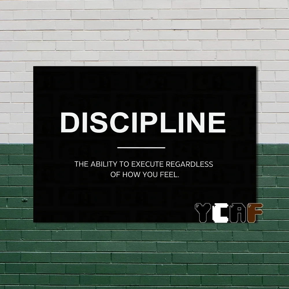 أسود الحد الأدنى تحفيزية الصالة الرياضية ملهمة يقتبس الجدار ملصق فني قماش الديكور الجمالي لمكتب إقتباس الديكور #6