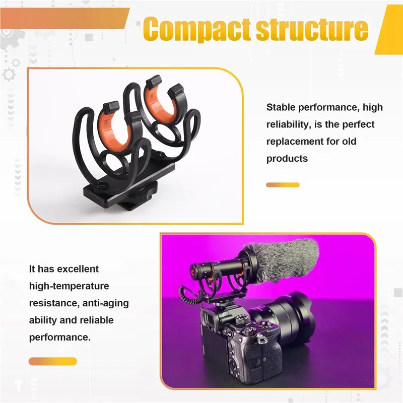 2026 Easy Use Secure Clamp Mount Microphone Shock Mount For COMICA VM20 Professional Anti-Vibration Holder
