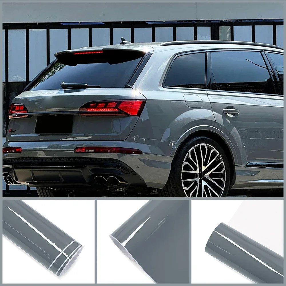 

Виниловая пленка для всего тела автомобиля, глянцевая, серая, серая, с изменением цвета, наклейка «сделай сам», защитная наклейка, аксессуары для тюнинга