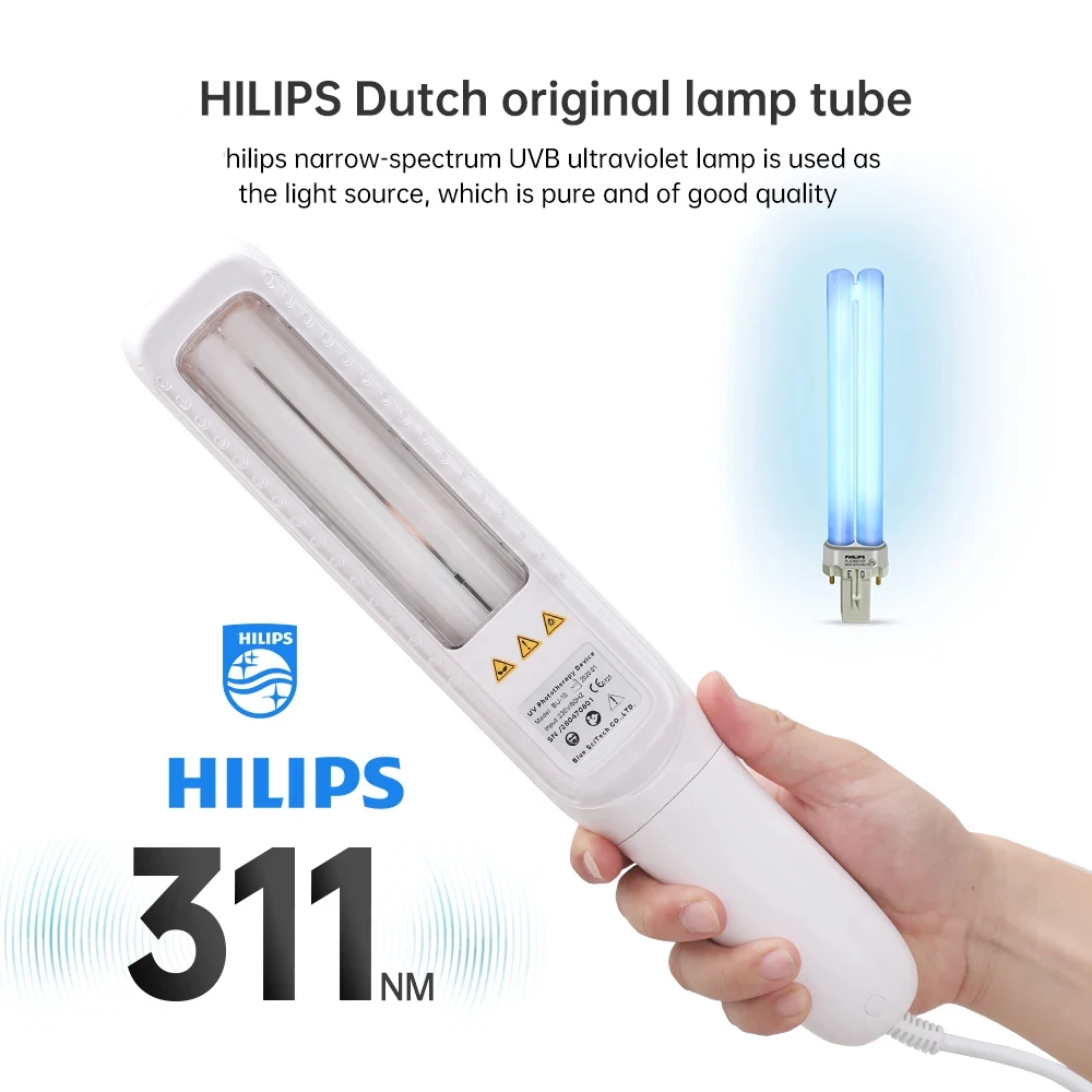 311nm Uvb Vitiligo Lamp Physical Therapy Equipment Narrowband Phototherapy Lamps Medical Light Source UV Therapy Lamp