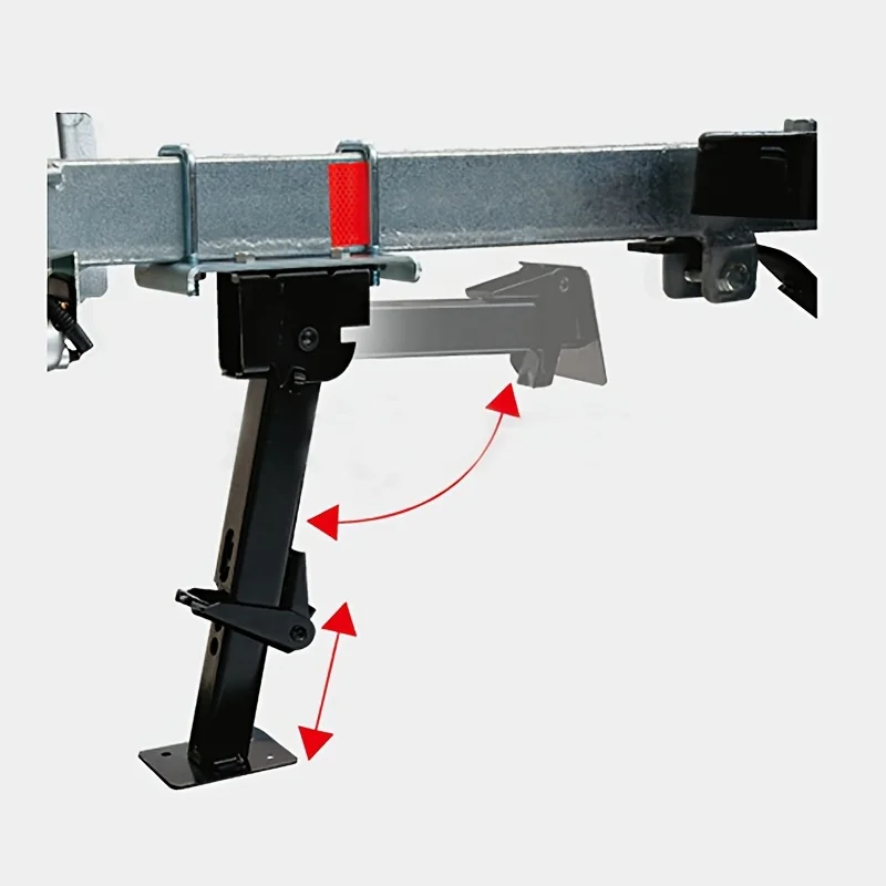 Folding Trailer Stabilizer Jacks Adjustable Stabilizer Jack Iron Exquisite Workmanship 1000lb Lifting Capacity for Campervan