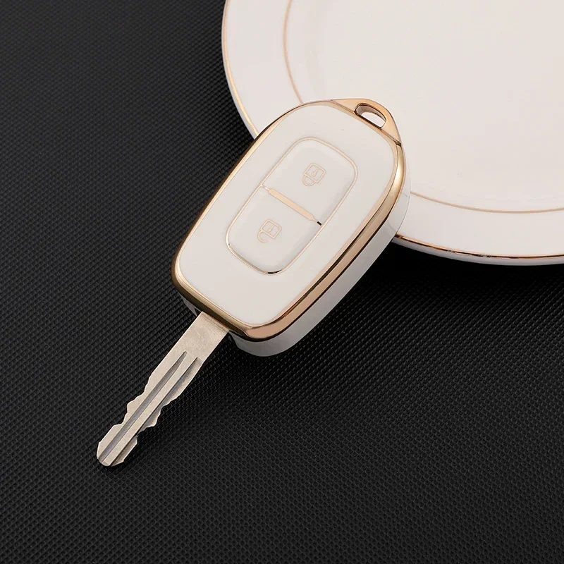 2 Buttons Car Remote Key Fob Cover Case for Renault Kwid Traffic Symbol for Dacia Sandero Logan Duster 2016 2017 2018