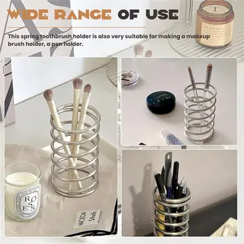 時尚不鏽鋼鏤空筆筒兼浴室牙刷架,現代家居辦公檯面配件 10 最佳銷售 小工具辦公室 - №10