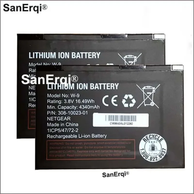 3.8V 4340mAH W-9 Battery W9 For Netgear Sierra Aircard AC810S AC815 Verizon Jetpack AC791L Wireless Router Battery