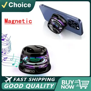 Portable Bluetooth Speaker G200 RGB Lighting Magnetic Speaker BT5.3 Mini Sound Box 7 Hours Playback Phone Holder
