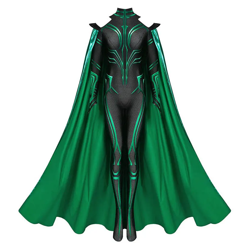 

Hot Sale Sexy Sea Queen Cosplay Jumpsuit Costume Halloween for Adult Woman with cloak