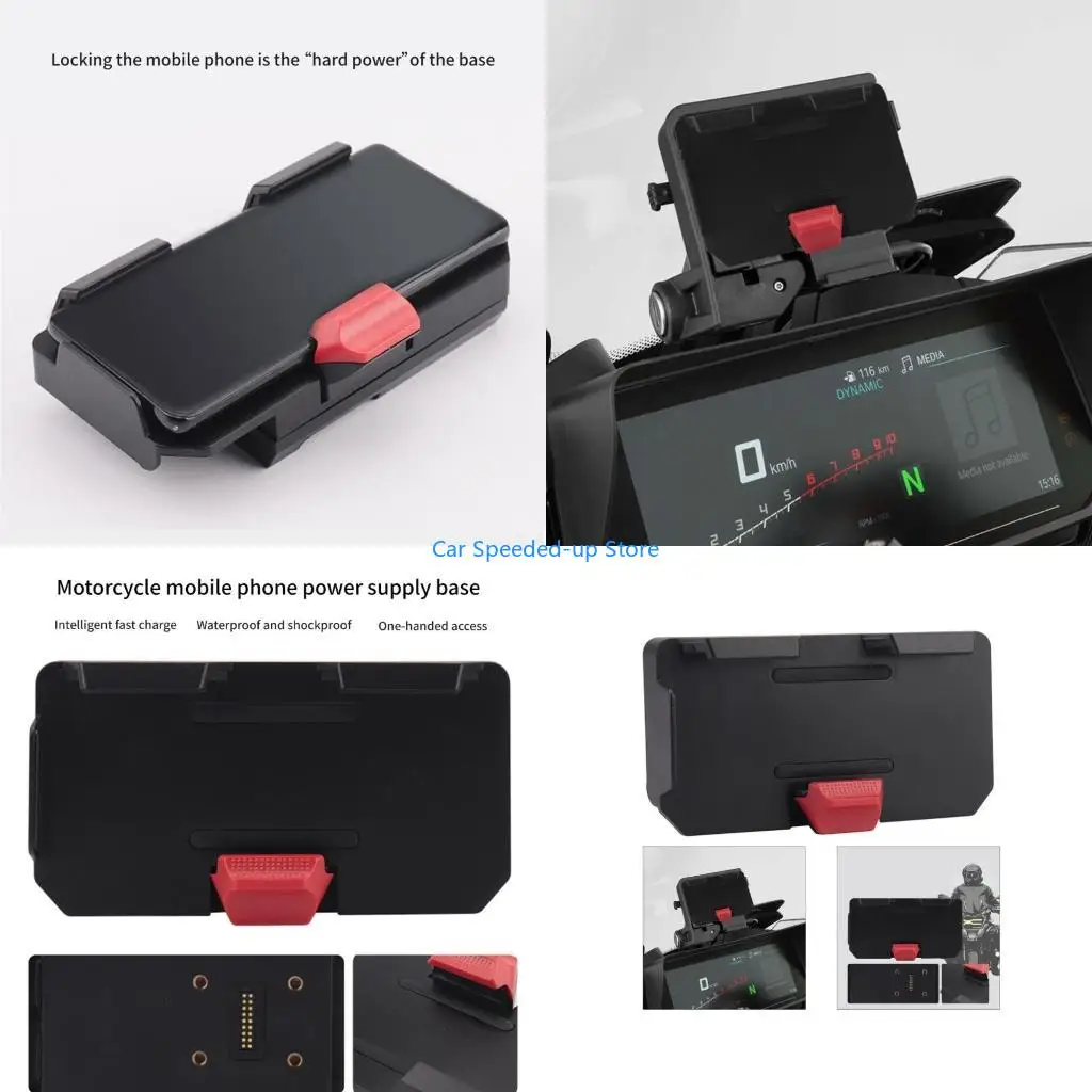 

X5XF Motorcycles Phone Holder Fast Wireless Charging Mount for R1200GS R1250GS ADV