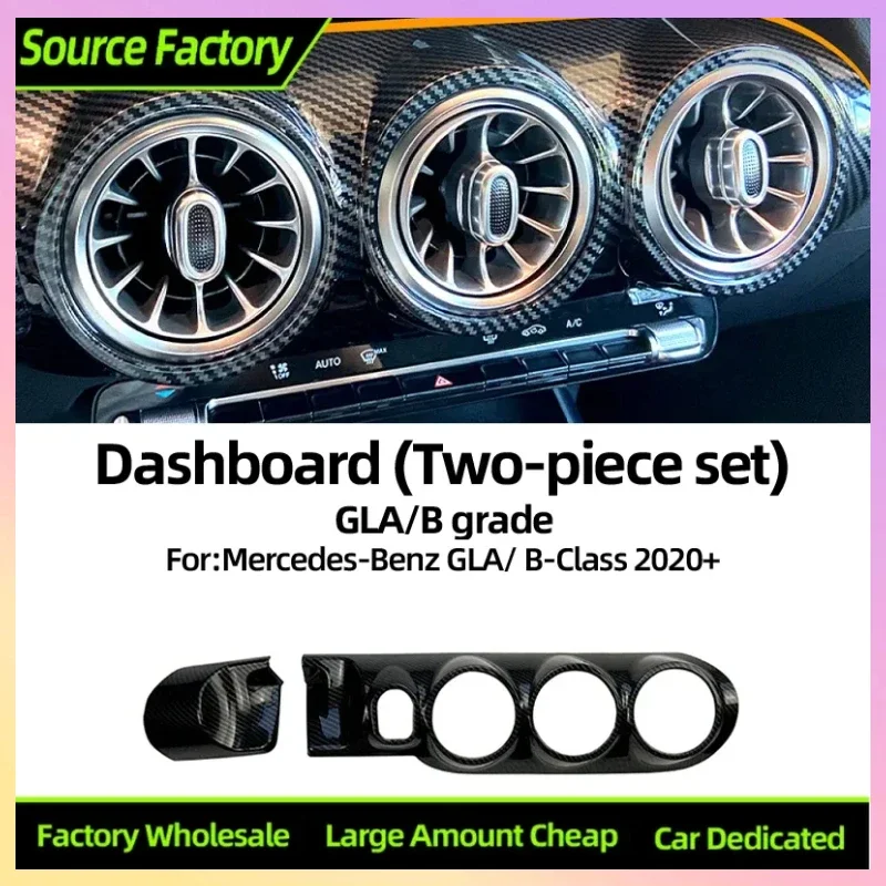 

Interior Mouldings For Mercedes Benz B-Class W247 H247 GLA Class 2020+ Instrument Panel Vent Headlight Panel Sticker Modificatio