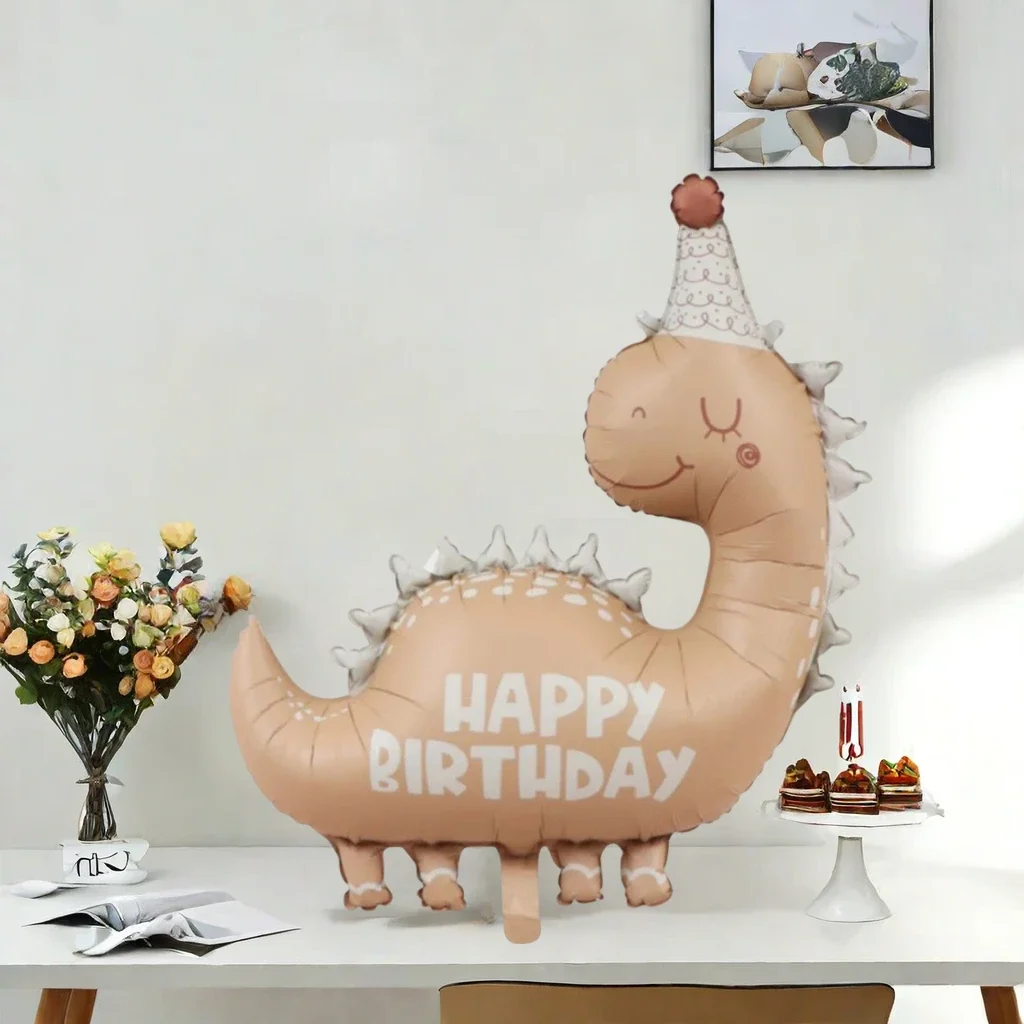 1/5/10 Stück Niedliche Cartoon-Dinosaurier-Folienballons für Kindergeburtstage, Babypartys, Dino-Themenpartys und Fotohintergründe – Detail 8