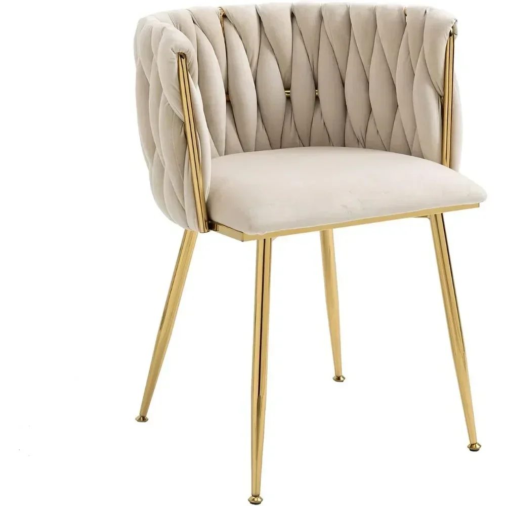 

Dining Chair with Gold Metal Legs,Set of 4 Luxury Tufted Dining Chairs for Living Room,Kitchen Modern Velvet Dining Chairs