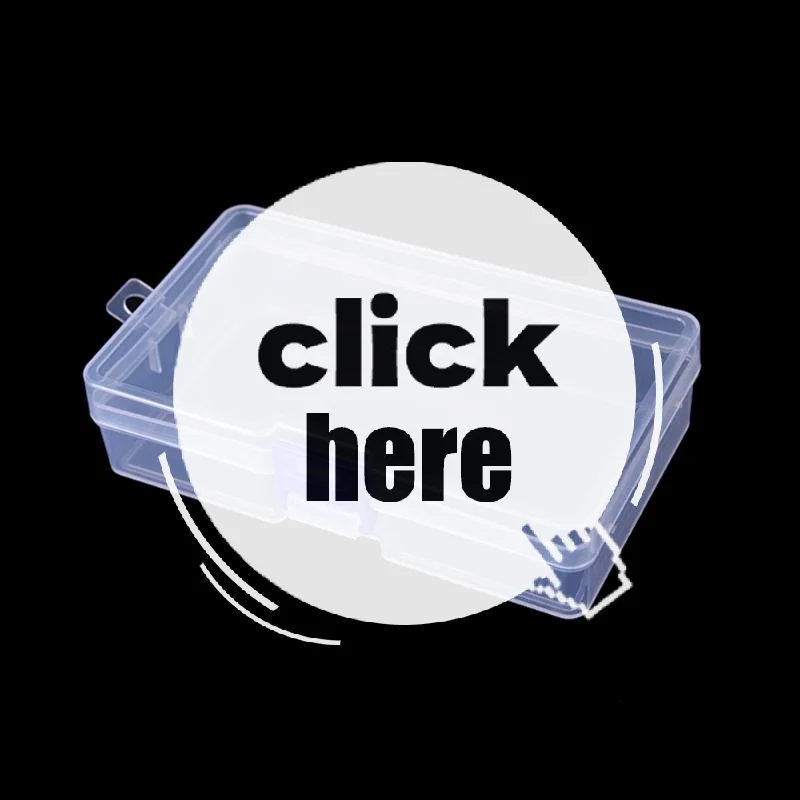 5 قطعة صندوق شفاف قابل للقفل كائن صغير صندوق تخزين معدات صيد الأسماك اكسسوارات صندوق المواد البلاستيكية القرط صندوق مجوهرات #1