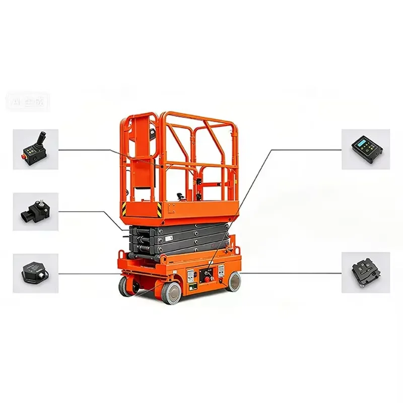 Scissor Lift Electrical Control System Kit Full Solution Aerial Work Platform ECU PCU Tilt Sensor Control System DL-PCS01