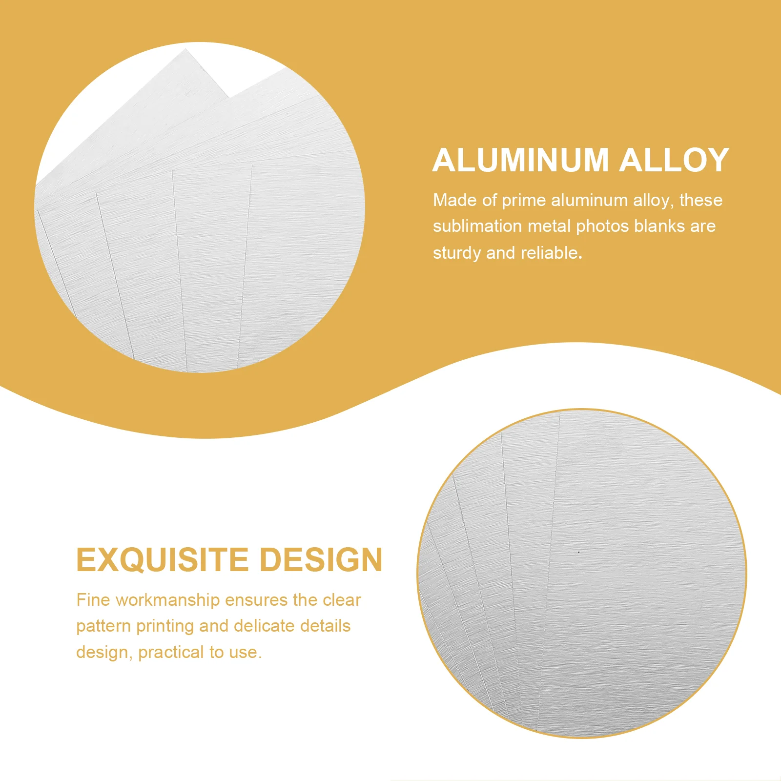 Sublimação Folha De Alumínio Em Branco, Photo Sign Metal, Material Do Notebook, Alloy Frame para Poster, 6 Pcs