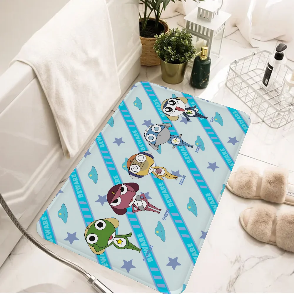 Cartoon Divertente Keroro Gunsou Rana Tappetino Tappeto per bambini Camera da letto Decorazione Balcone Zerbino antiscivolo Hotel