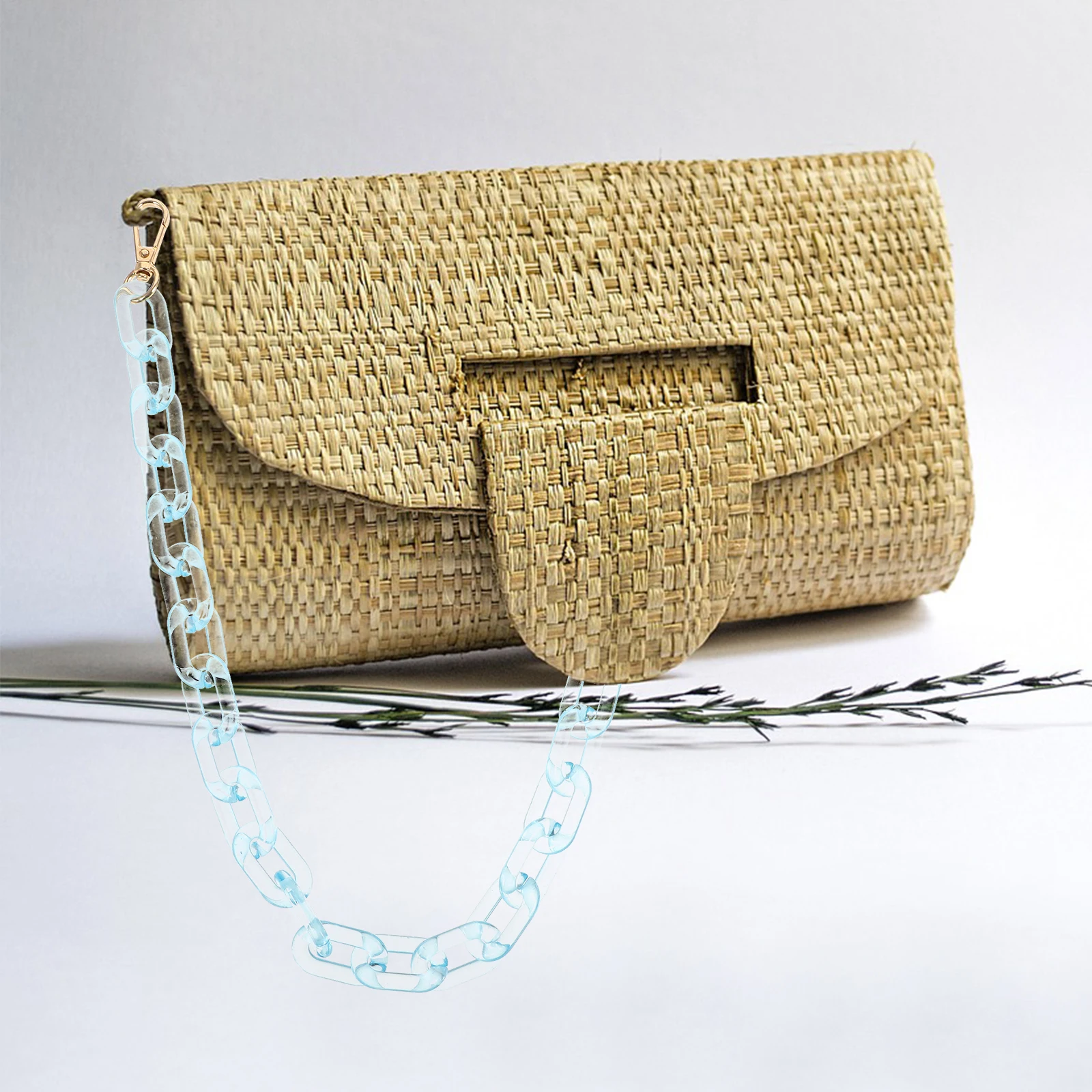 

Short Acrylic Chain Bag Strap Replacement Durable Decorative Purse Chains for Handbags Stylish DIY Acrylic Chain