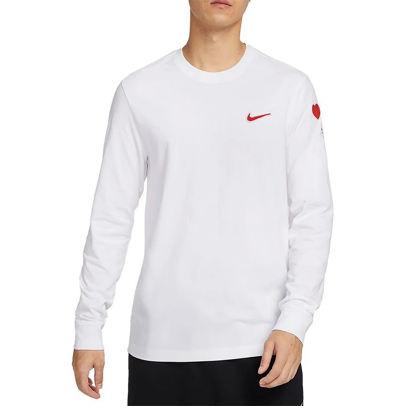 تي شيرت Nike Official Sportswear للرجال كاجوال بسيط بأكمام طويلة FV3994-100