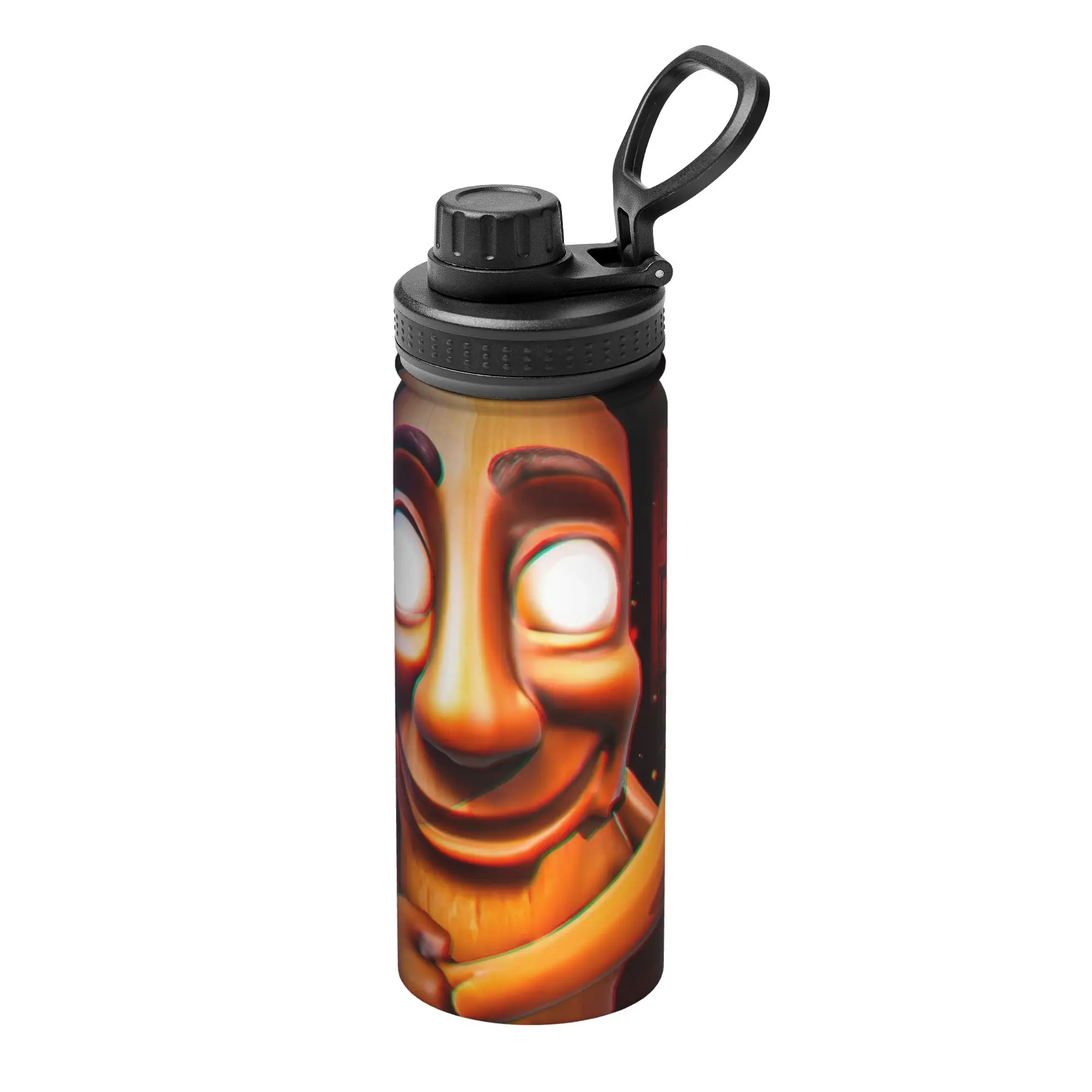 Tung Tung Tung Sahur Italian Brainrots Meme 18OZ Sports Insulated Kettle  Coffee Cups Vacuum Flask Double Wall Mug Water Bottle