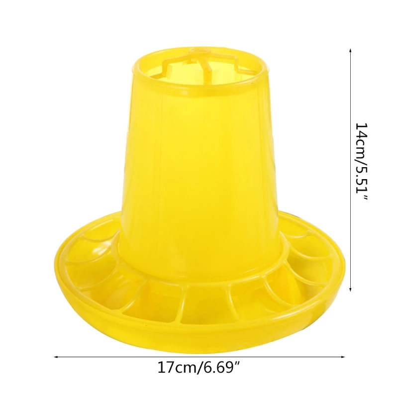 Chick Feeder Plastic Chicken Feeder 1Kg/2.2Pound Capacity Food Dispenser for Birds Small Poultry Feeding Equipment