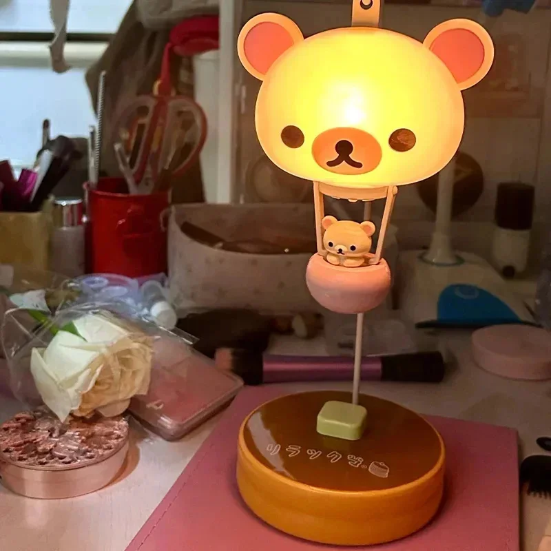 Sanx Rilakkuma Night Light Cute Balloon Bear Lamp Creative Desktop Decoration for Home Office Bedroom - view 5