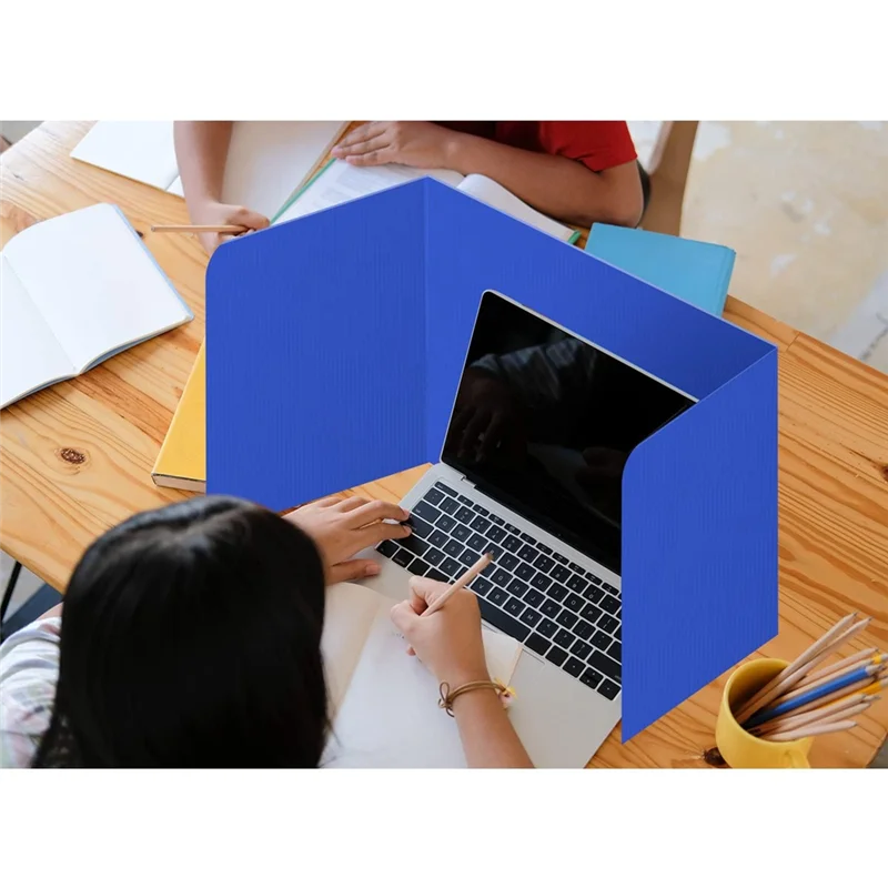 4 Paket Pembatas Meja Warna-warni Populer Untuk Meja Siswa - Plastik Dapat Dihapus - Pembatas Pengujian Untuk Ruang Kelas - Mudah Dibersihkan