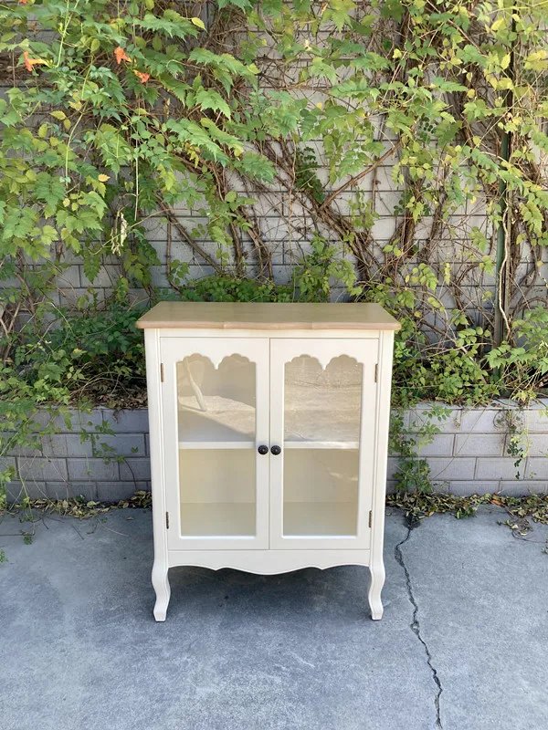 Foreign trade export American light French style simple display cabinet