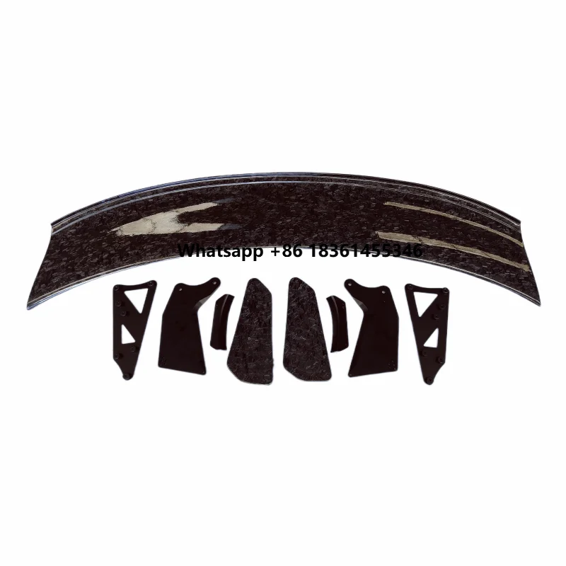 

For 570S/570GT/570S Spider Body Kit Front Bumper Rear Bumper Forged Grain Dry Carbon Fiber a Style Spoiler wings