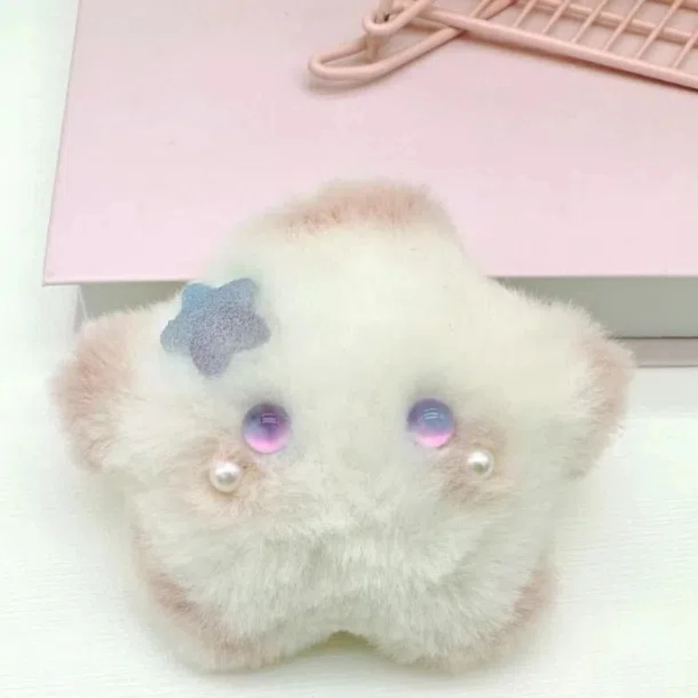 

Cute PP Cotton Squeak Star Plush Keychain Bow Soft Squeezing Plush Star Doll Ins Funny Children's Gift
