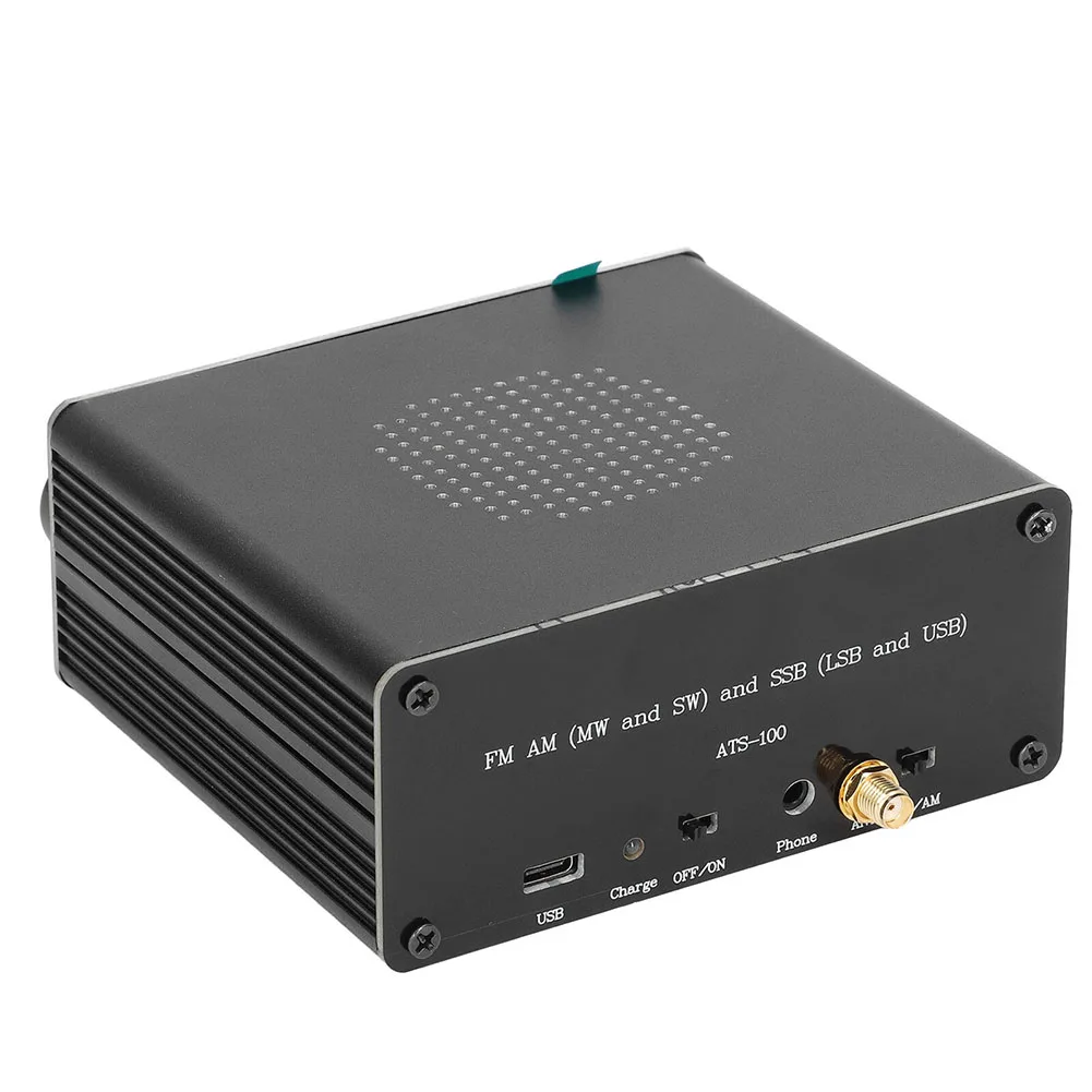 

Built-in 1000mAh Battery Aluminum Alloy Radio Home Use Travel Use 3.5MM Audio Output AM Bandwidth 1-6K HAM Band Support