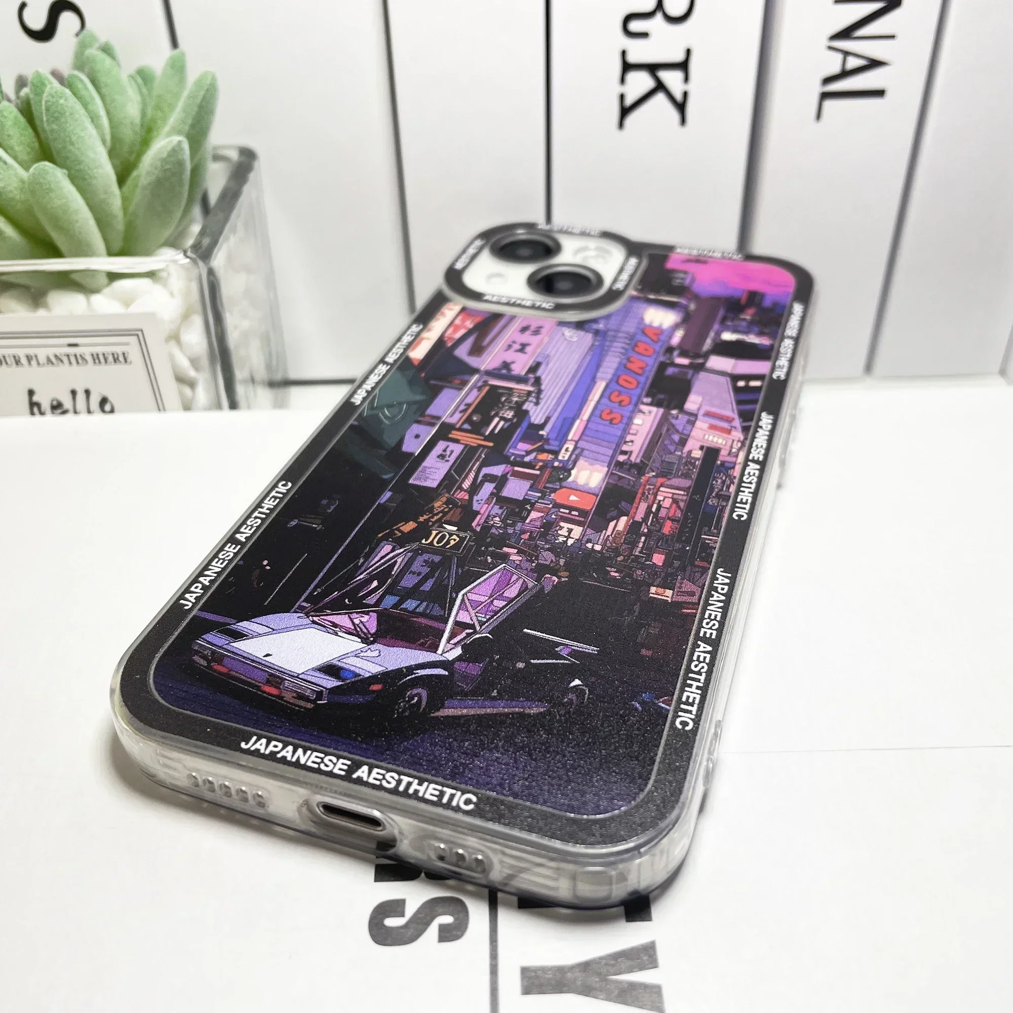 Tokyo Neon Lights City Case For Samsung Galaxy S20 Plus S21 FE S22 S23 Ultra A53 A52 A54 S24 Japanese Aesthetic Phone Cover