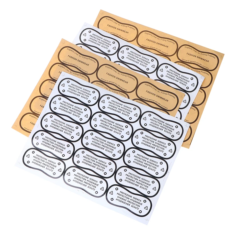 30 sztuk / zestaw bielizny Try On Label Hygiene Label Przezroczysta taśma Stroje kąpielowe