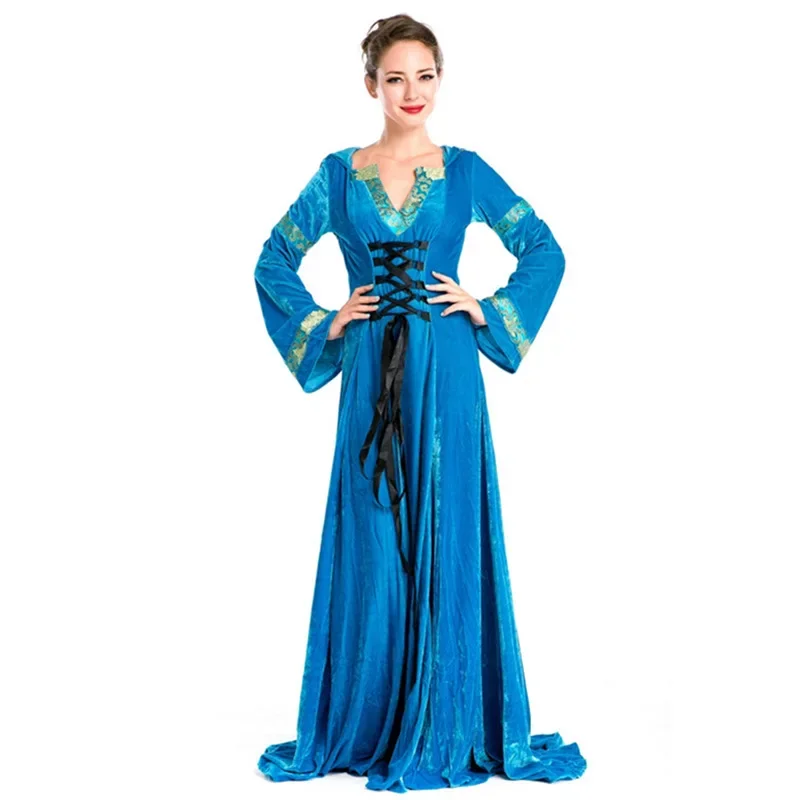 

Halloween Princess Gown Cosplay Long Adult Medieval Costume