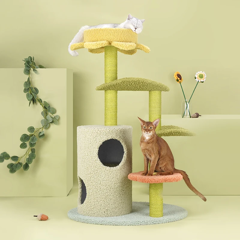 Hot Selling Cheap Custom Good Quality Scratching Cats Tree Large Cat Tower