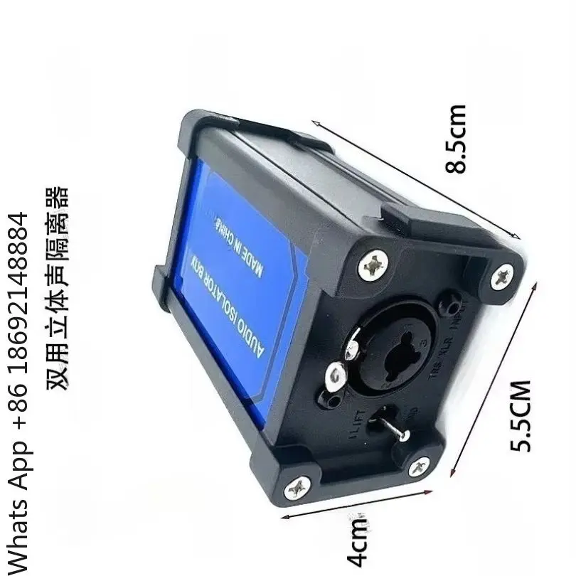 Dual-use audio isolator, Xanon 2-in-1 interface, eliminate common ground current noise