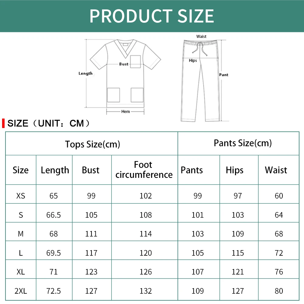 Solid Color Beauty Salon Nursing Jogging Pants Spa Pet Hospital Doctor Scrubs Women Uniform Dentist Work Clothes